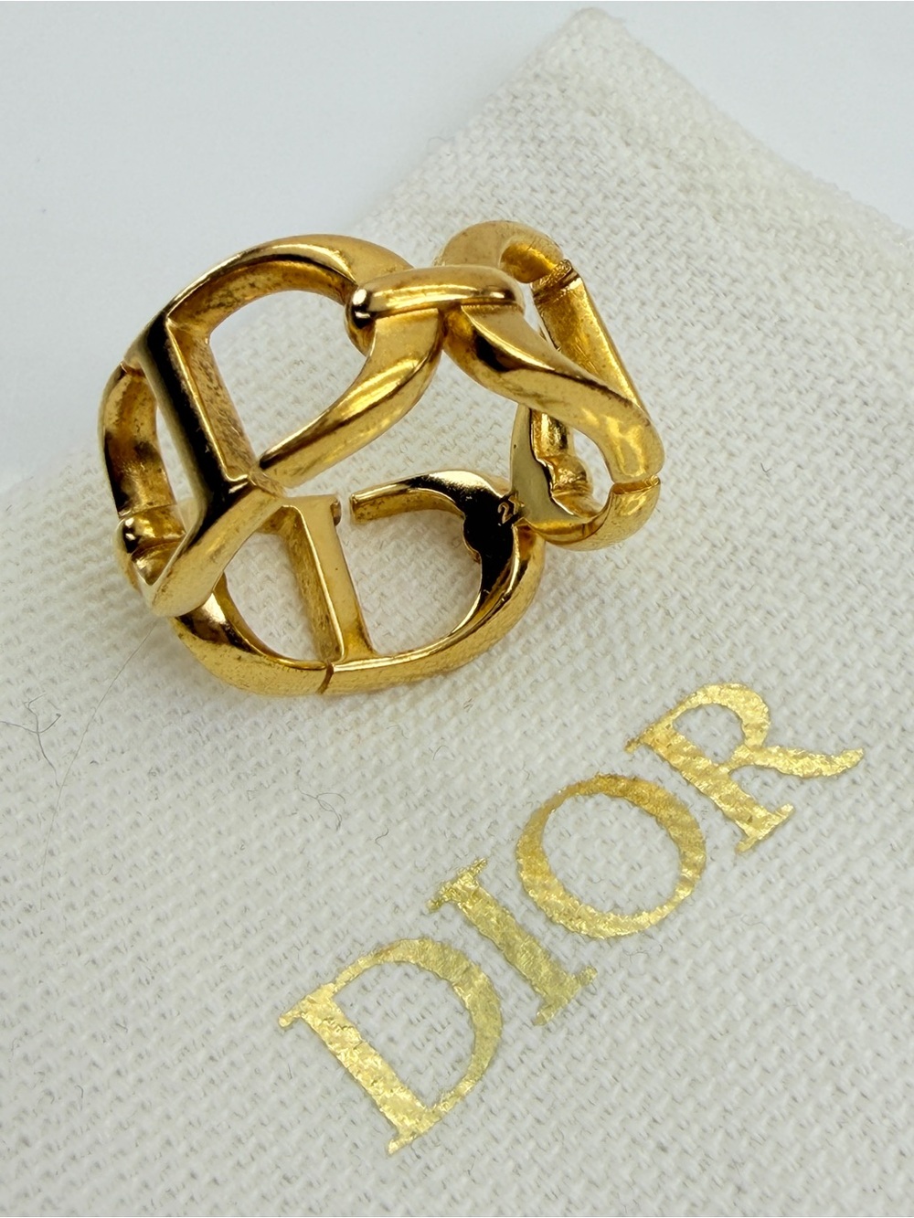 Dior 30 Montaigne Metal CD Ring 8